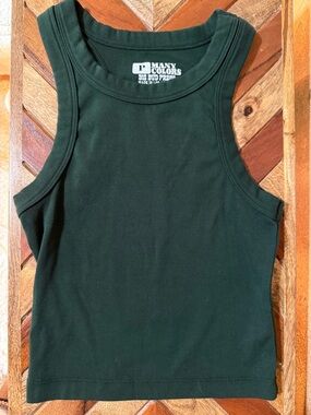 NWOT Big Bud Press Racerback Tank - Swamp Green
